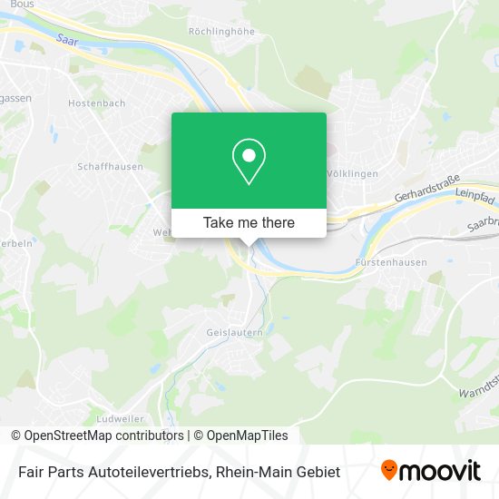 Карта Fair Parts Autoteilevertriebs