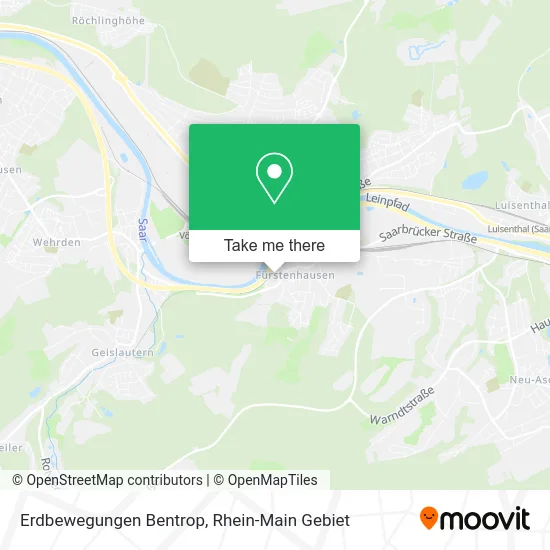 Карта Erdbewegungen Bentrop