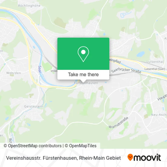 Карта Vereinshausstr. Fürstenhausen