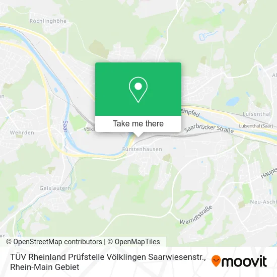 TÜV Rheinland Prüfstelle Völklingen Saarwiesenstr. map