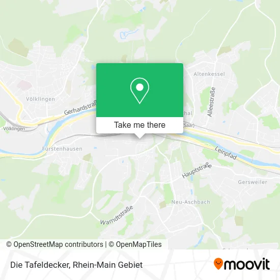 Карта Die Tafeldecker