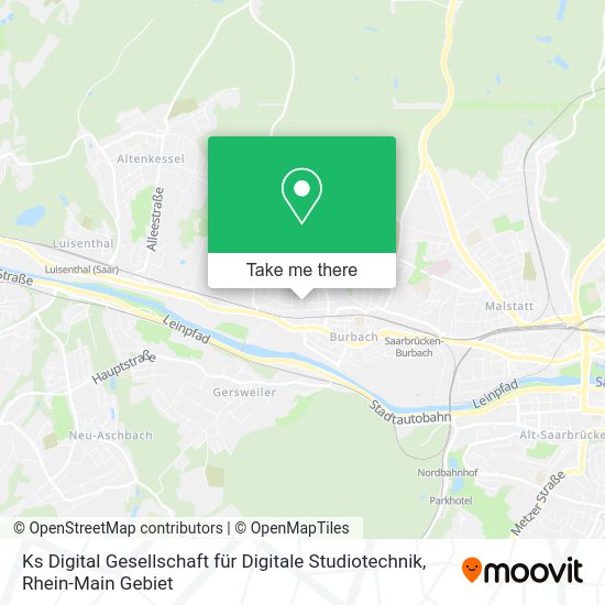 Карта Ks Digital Gesellschaft für Digitale Studiotechnik