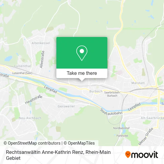 Карта Rechtsanwältin Anne-Kathrin Renz
