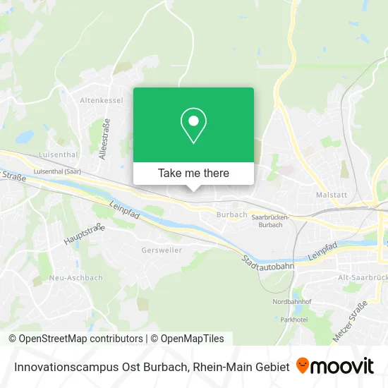 Карта Innovationscampus Ost Burbach