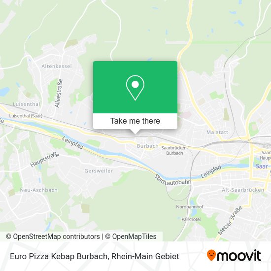 Карта Euro Pizza Kebap Burbach