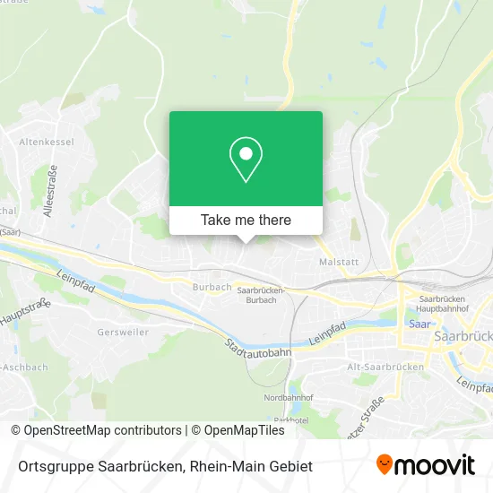 Карта Ortsgruppe Saarbrücken