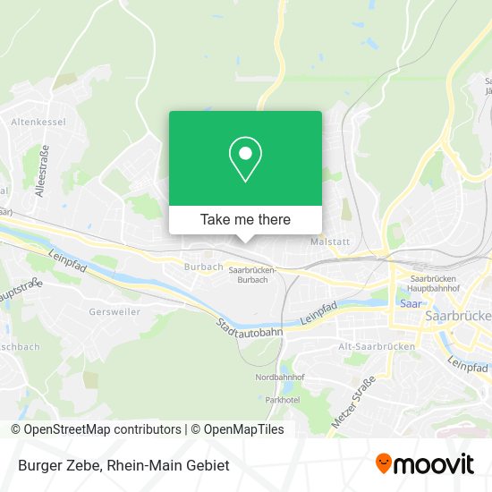 Карта Burger Zebe