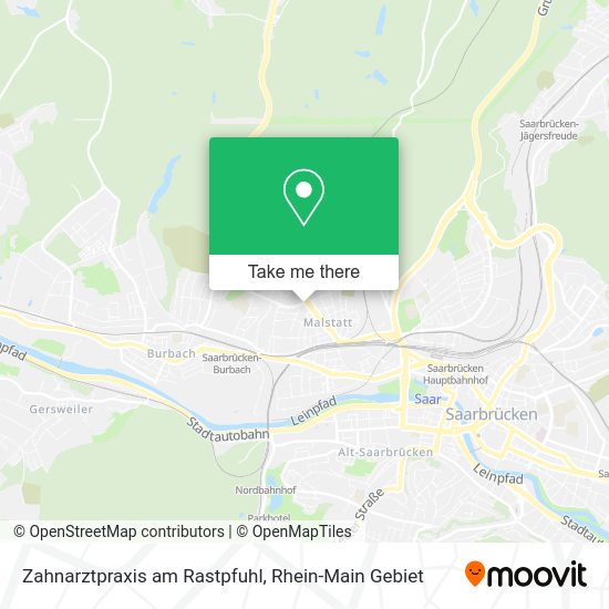 Карта Zahnarztpraxis am Rastpfuhl