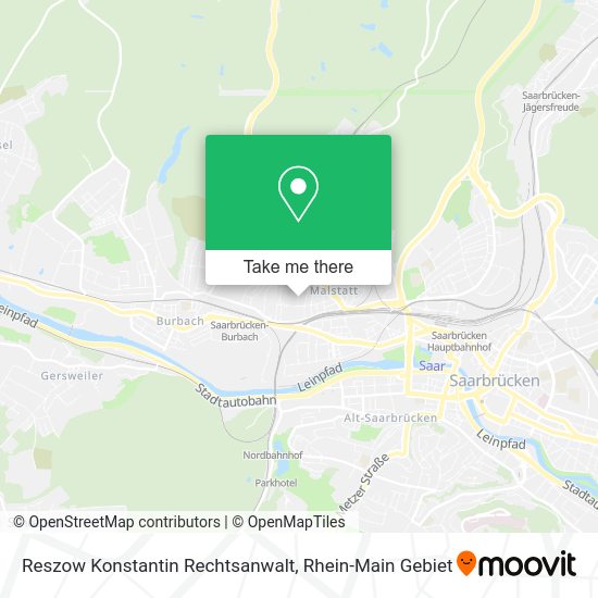Карта Reszow Konstantin Rechtsanwalt