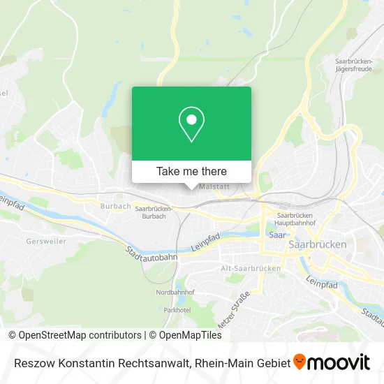 Карта Reszow Konstantin Rechtsanwalt