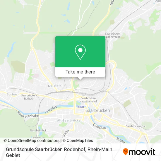 Карта Grundschule Saarbrücken Rodenhof