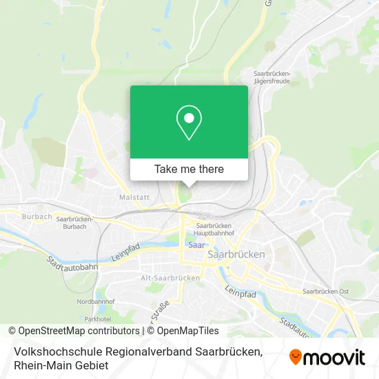 Карта Volkshochschule Regionalverband Saarbrücken