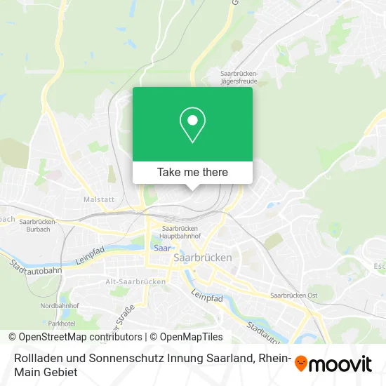 Rollladen und Sonnenschutz Innung Saarland map