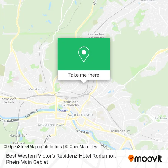 Карта Best Western Victor's Residenz-Hotel Rodenhof