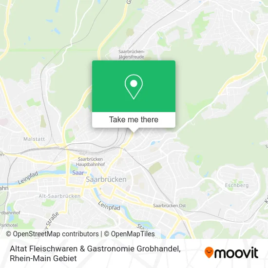 Карта Altat Fleischwaren & Gastronomie Grobhandel
