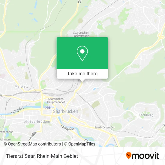 Карта Tierarzt Saar