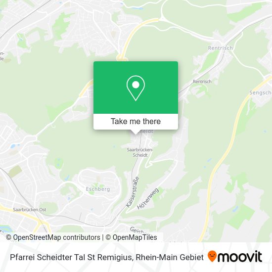 Карта Pfarrei Scheidter Tal St Remigius