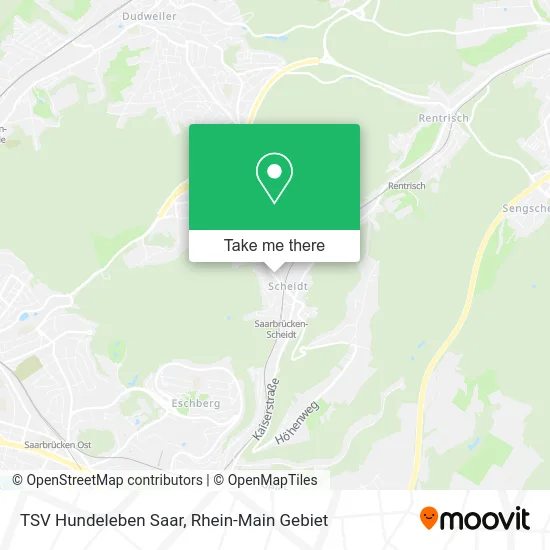 Карта TSV Hundeleben Saar
