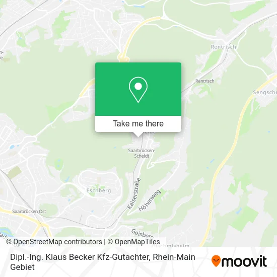 Карта Dipl.-Ing. Klaus Becker Kfz-Gutachter