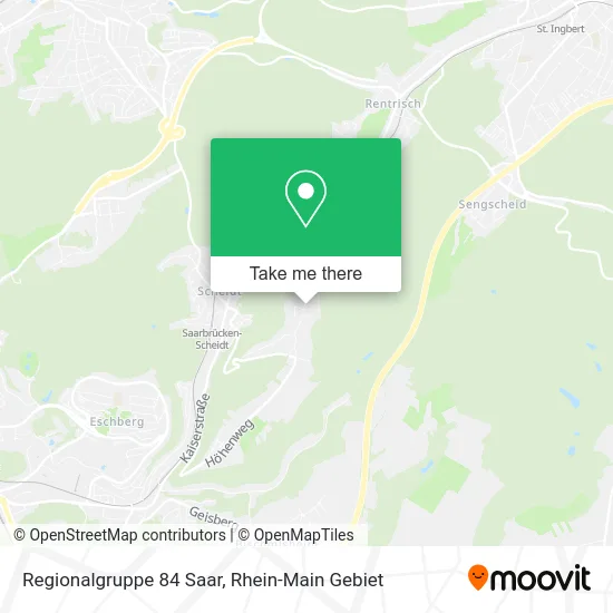 Карта Regionalgruppe 84 Saar