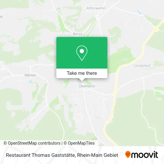 Карта Restaurant Thomas Gaststätte