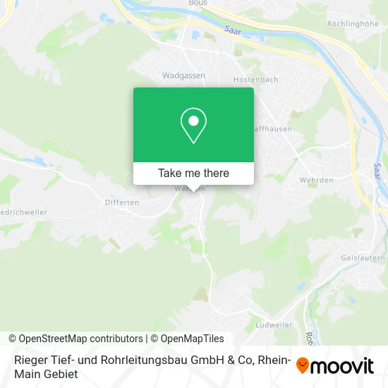 Rieger Tief- und Rohrleitungsbau GmbH & Co map