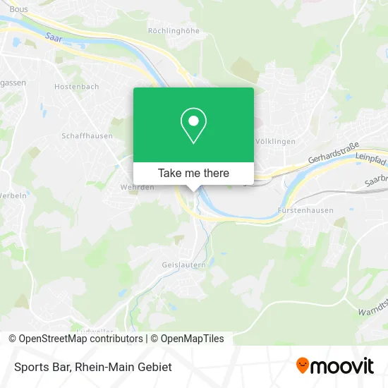 Карта Sports Bar