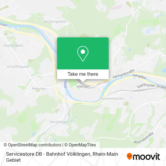 Карта Servicestore DB - Bahnhof Völklingen
