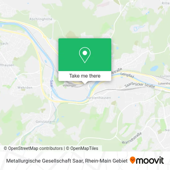 Карта Metallurgische Gesellschaft Saar