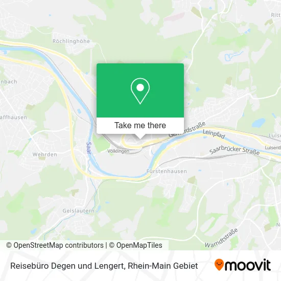 Карта Reisebüro Degen und Lengert