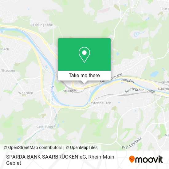 Карта SPARDA-BANK SAARBRÜCKEN eG