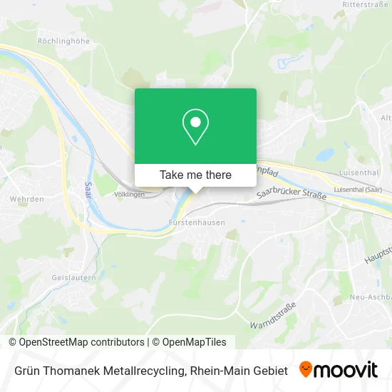 Карта Grün Thomanek Metallrecycling