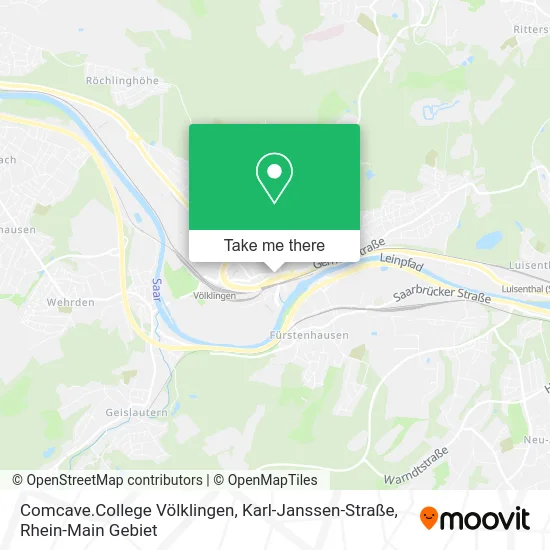 Карта Comcave.College Völklingen, Karl-Janssen-Straße