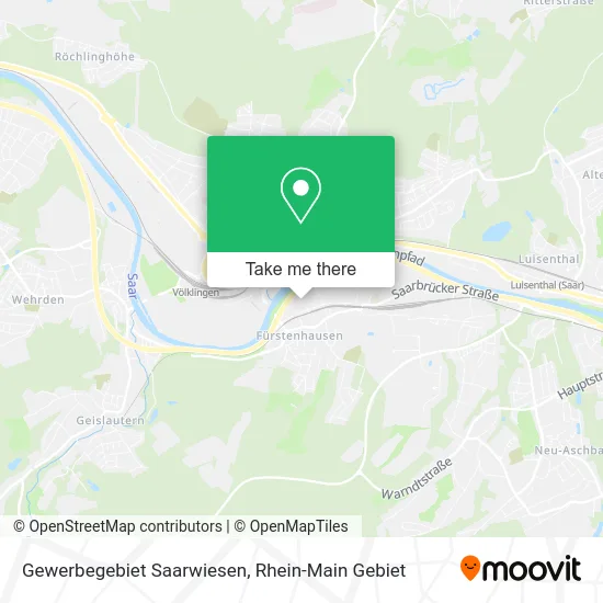 Карта Gewerbegebiet Saarwiesen