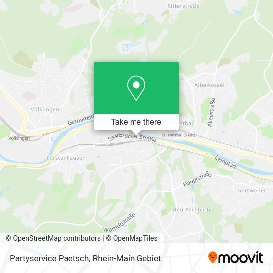 Карта Partyservice Paetsch