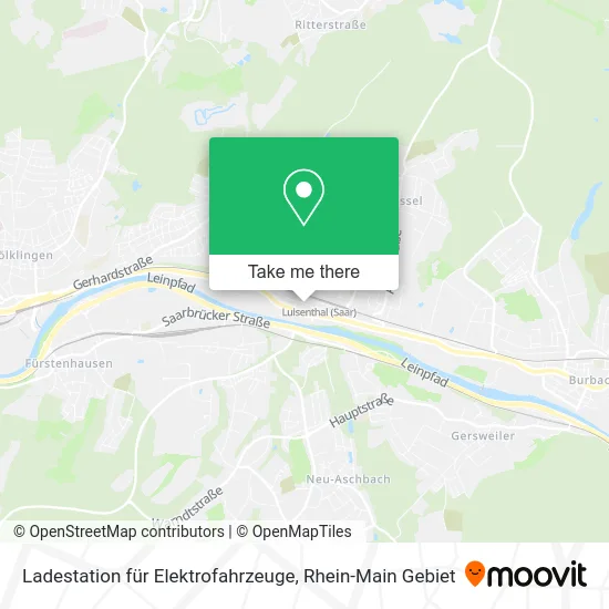 Карта Ladestation für Elektrofahrzeuge