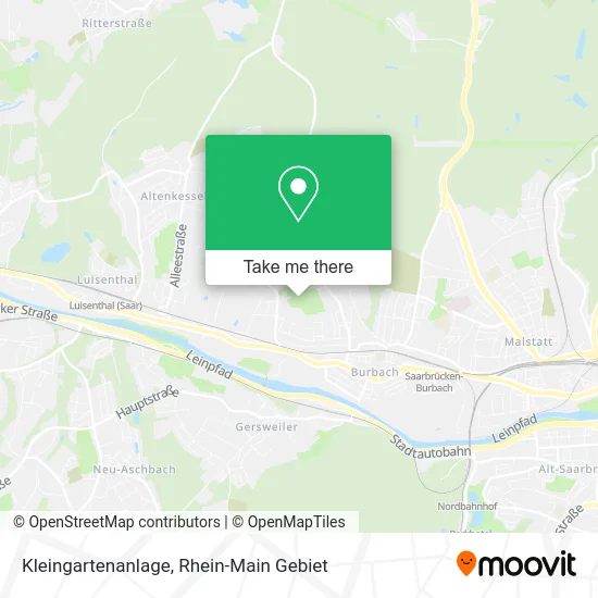 Карта Kleingartenanlage
