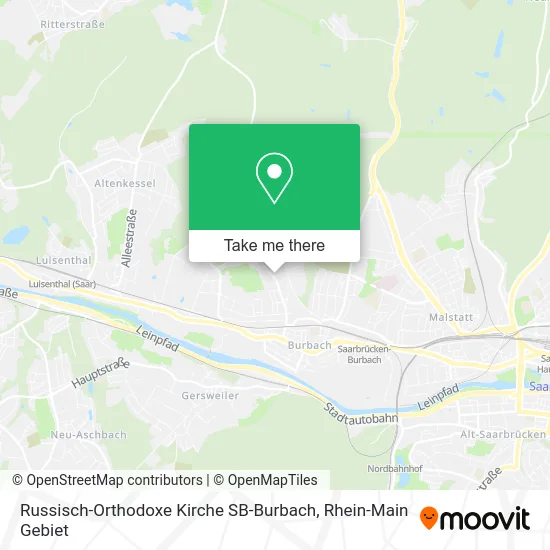 Карта Russisch-Orthodoxe Kirche SB-Burbach