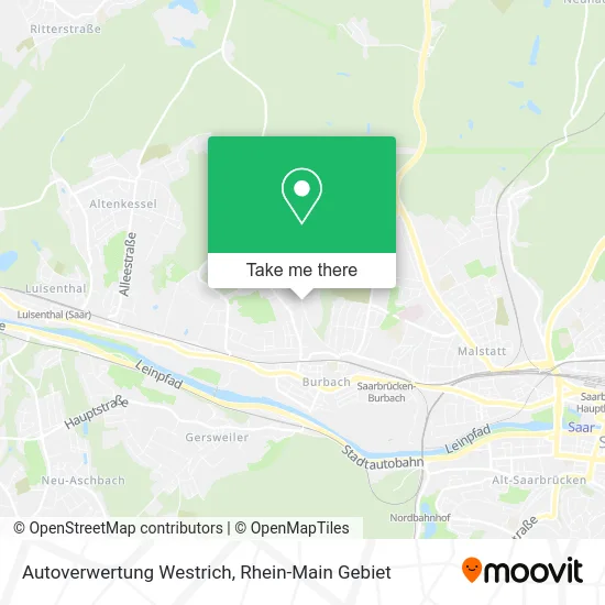 Карта Autoverwertung Westrich