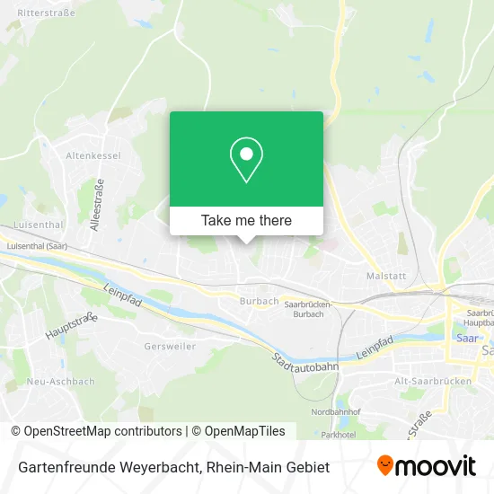 Карта Gartenfreunde Weyerbacht