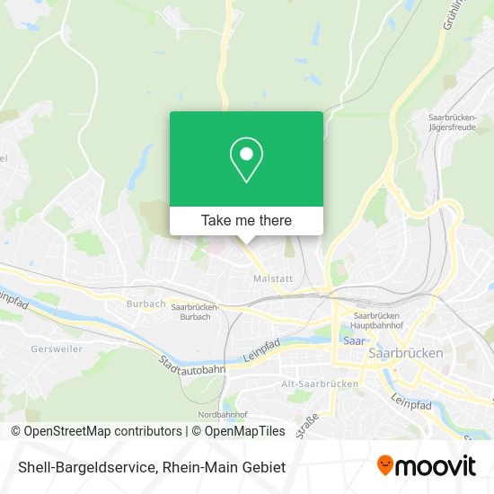 Shell-Bargeldservice map