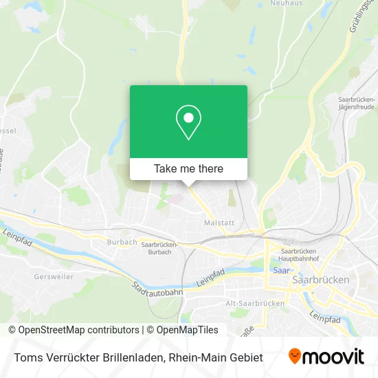 Карта Toms Verrückter Brillenladen