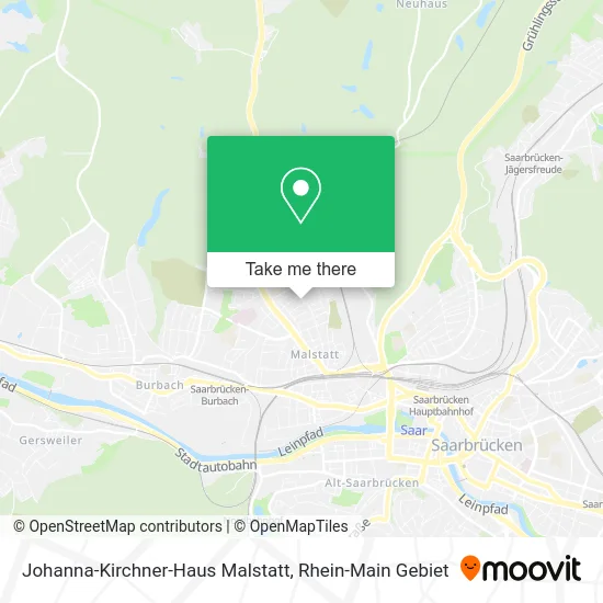 Карта Johanna-Kirchner-Haus Malstatt
