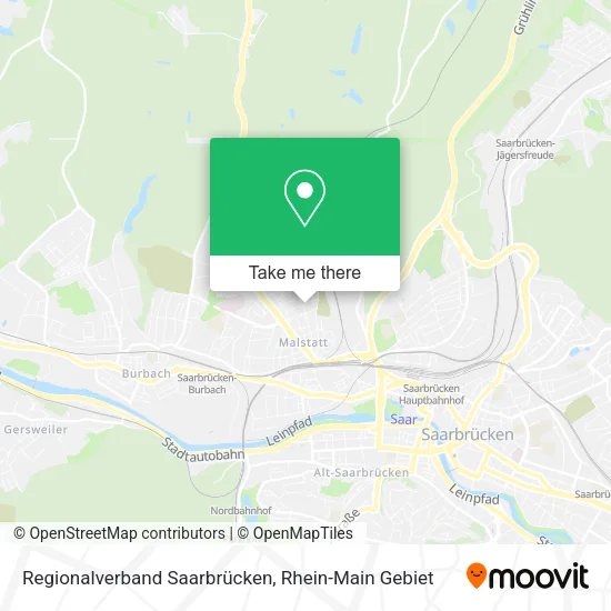 Карта Regionalverband Saarbrücken