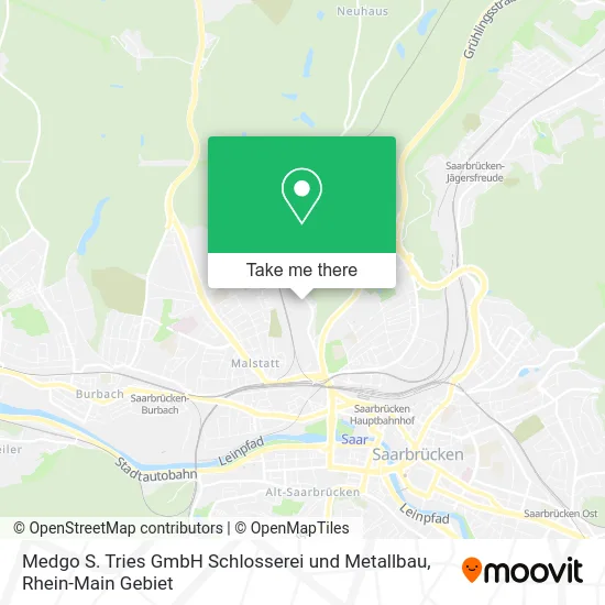 Карта Medgo S. Tries GmbH Schlosserei und Metallbau