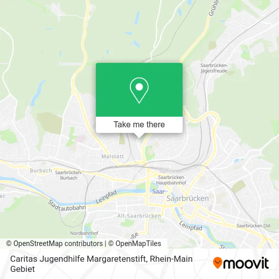 Карта Caritas Jugendhilfe Margaretenstift
