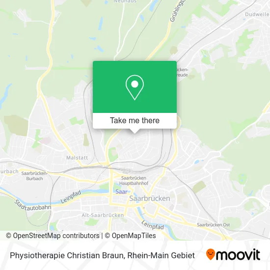 Карта Physiotherapie Christian Braun