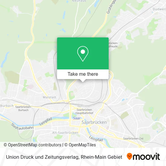 Карта Union Druck und Zeitungsverlag