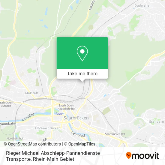 Карта Rieger Michael Abschlepp-Pannendienste Transporte