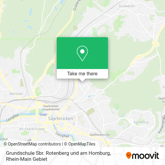 Карта Grundschule Sbr. Rotenberg und am Homburg